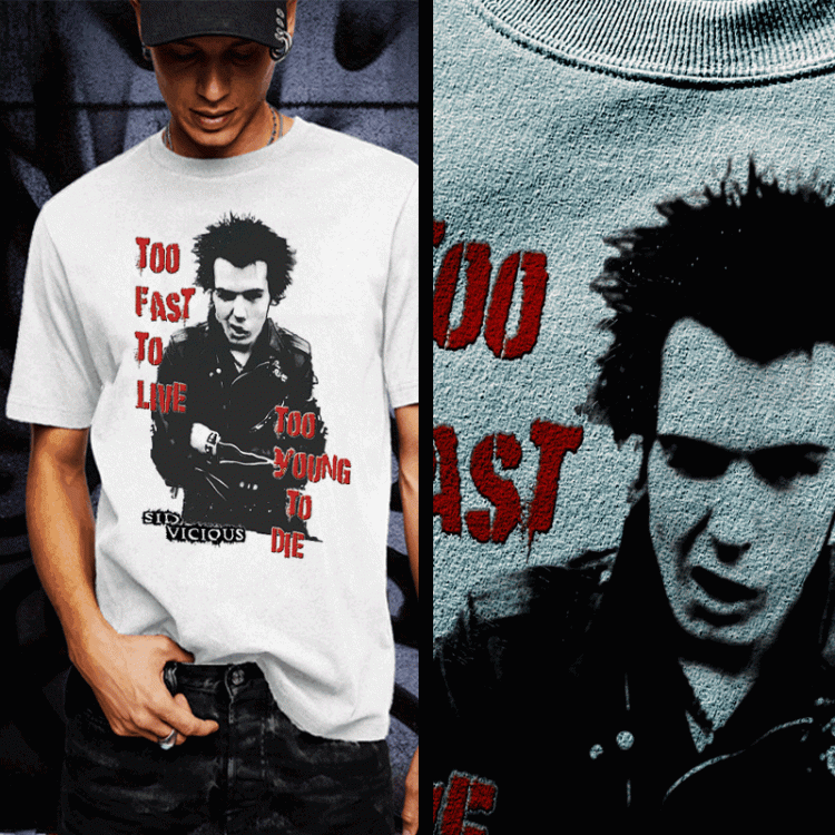 sid vicious shirt Shock Rock graphics Tシャツ Sサイズ『Sid Vicious